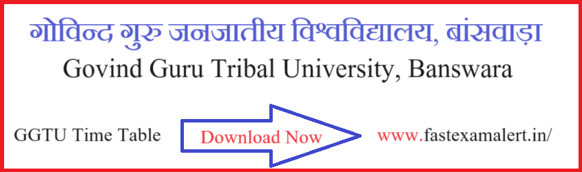 GGTU Mcom Time Table 2024