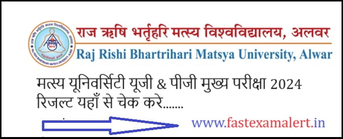 Matsya University Msc Result 2024