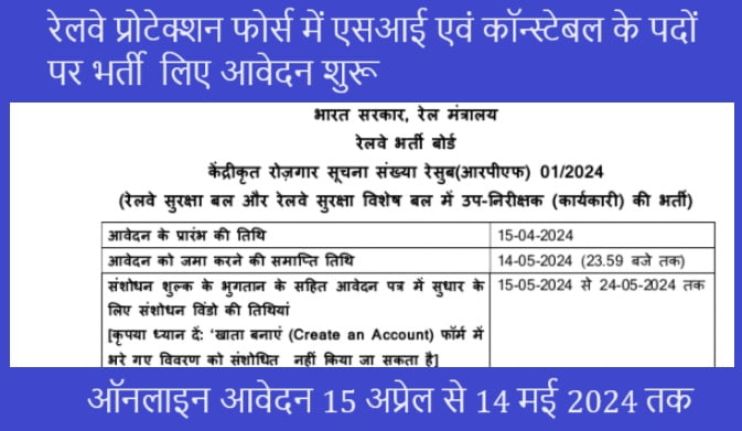 RPF Recruitment 2024