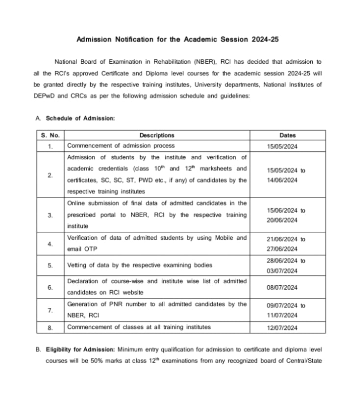 Special BSTC Application Form 2024